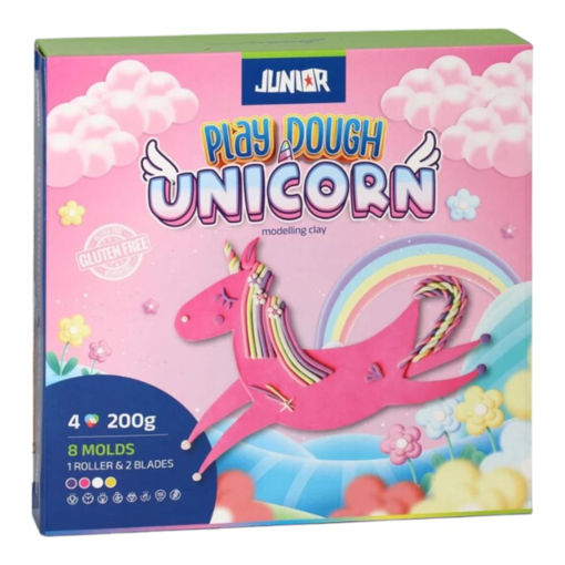Picture of PLAY DOUGH UNICORN WITH 8 MOULDS & 4 TUBS
